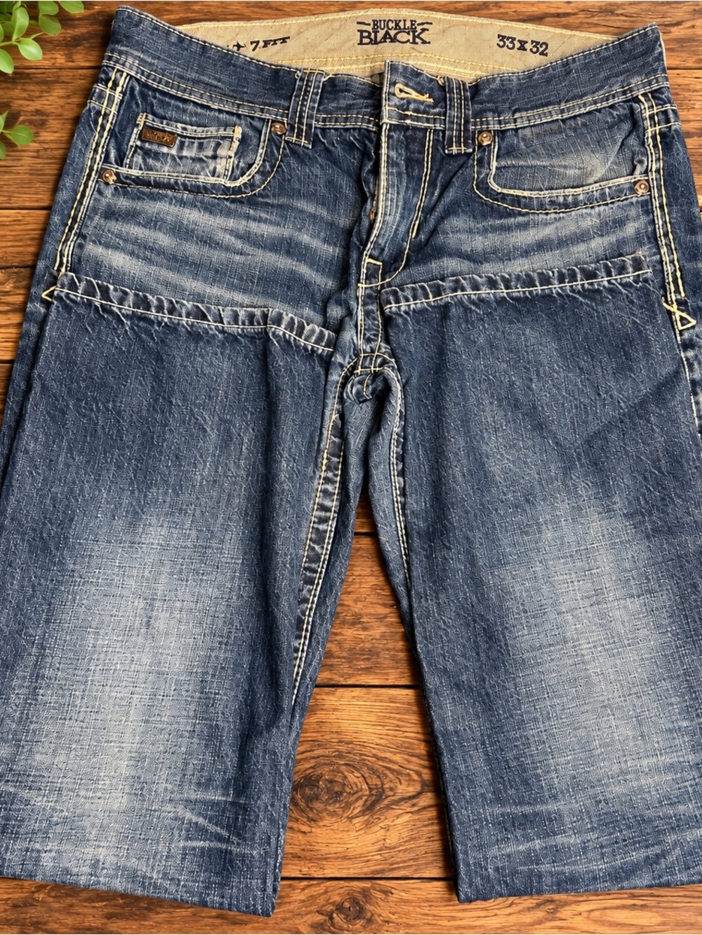 Men’s Buckle Denim Jeans 33x32
